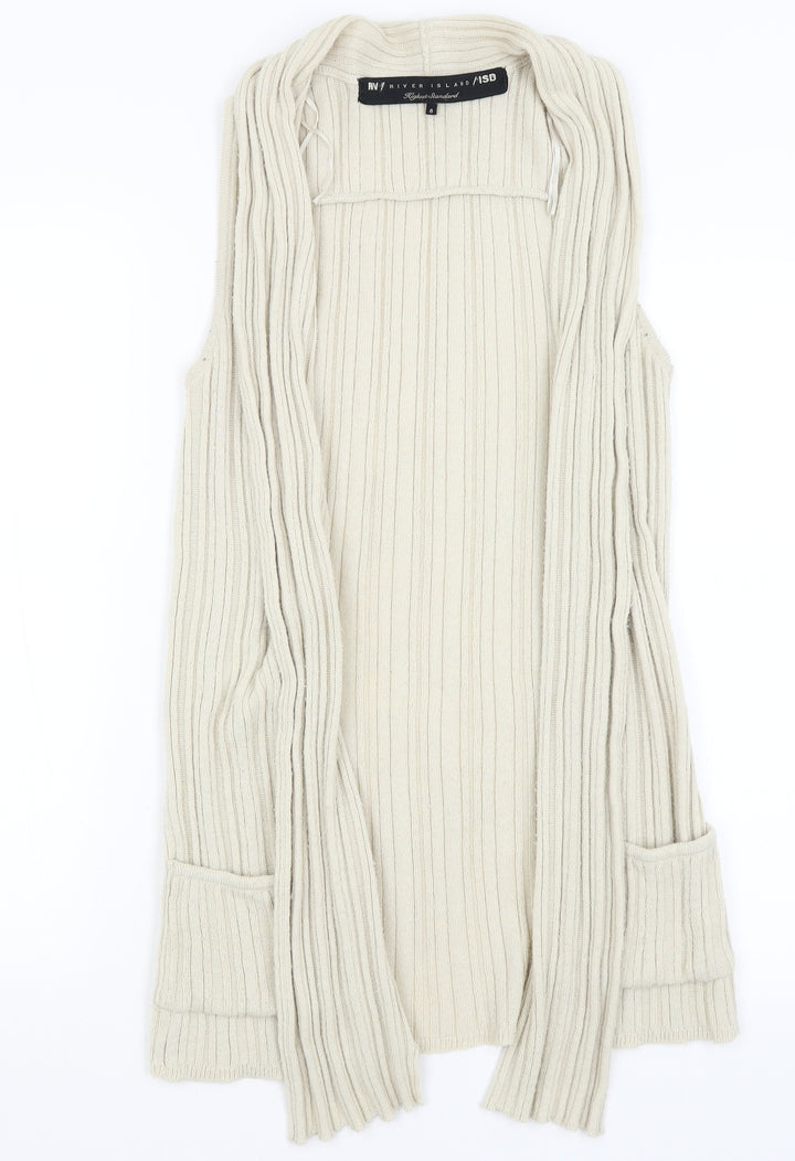 River Island Womens Ivory   Vest Jumper Size 8