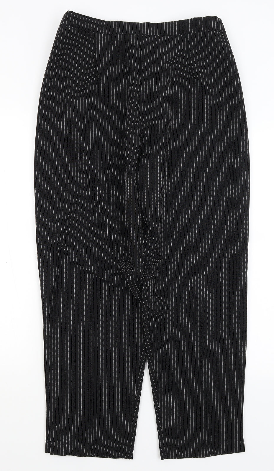 Preworn Womens Black Striped  Trousers  Size 20 L27 in