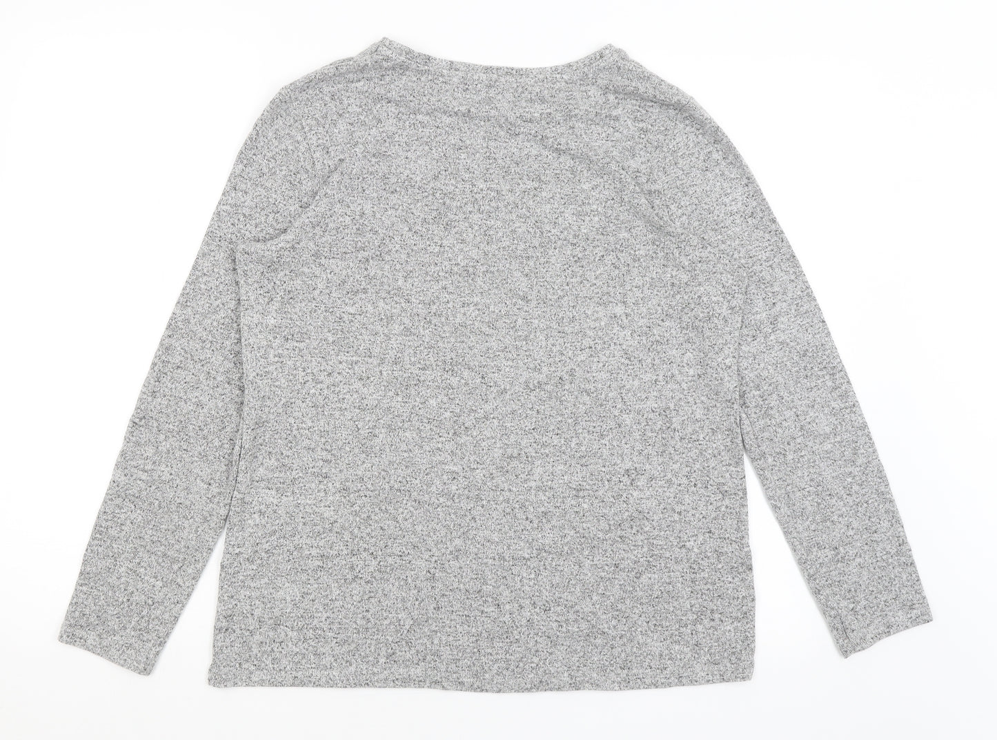 TU Womens Grey   Basic T-Shirt Size 12  - Penguins