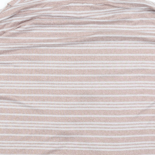 TU Womens Pink Striped  Pullover Jumper Size 12