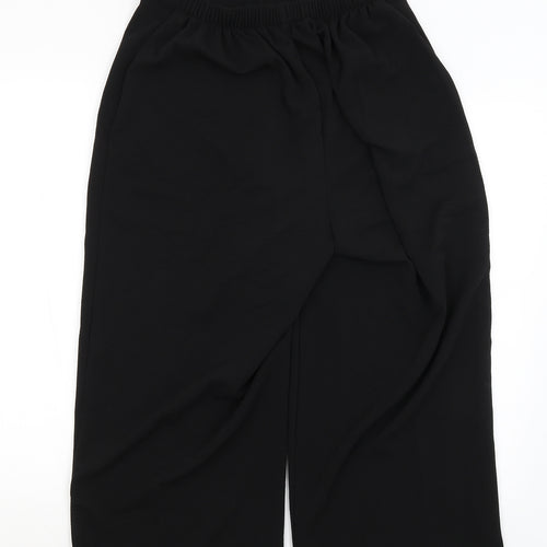 Preworn Womens Black   Cropped Trousers Size 14 L22 in