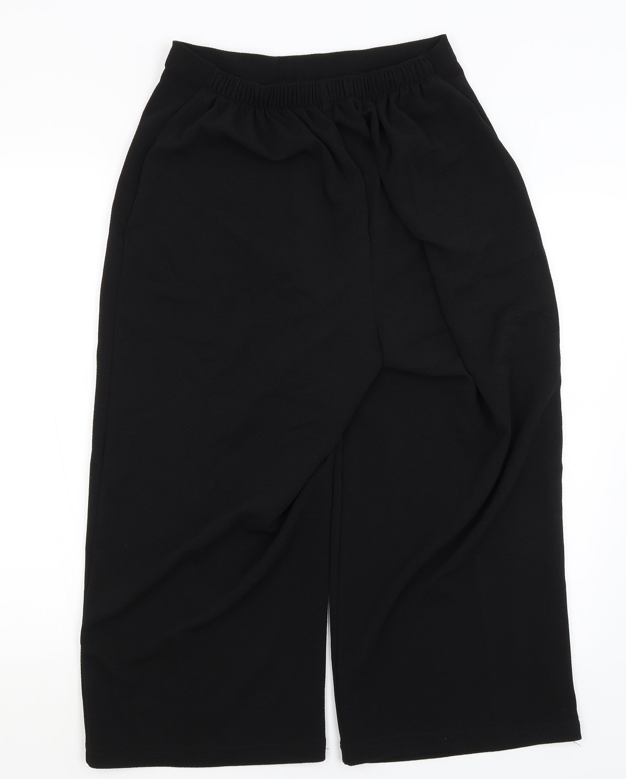 Preworn Womens Black   Cropped Trousers Size 14 L22 in