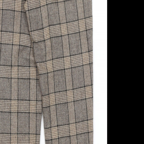 ASOS Womens Brown Check  Trousers  Size 28 in L25 in