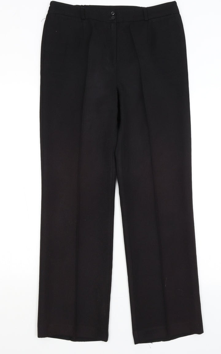 Isle Womens Black   Trousers  Size 10 L29 in