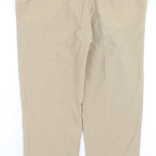 MICHELE Womens Beige   Trousers  Size 14 L24.5 in