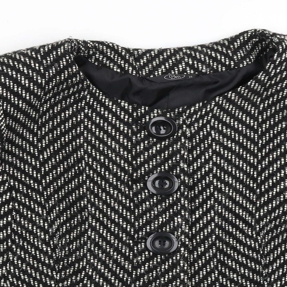 BM Womens Black   Jacket Blazer Size 22