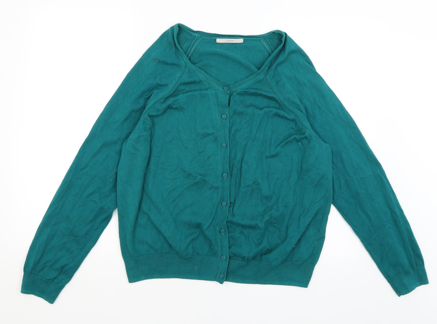 George Womens Blue   Cardigan Jumper Size 20