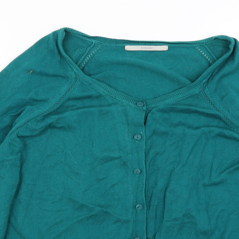 George Womens Blue   Cardigan Jumper Size 20