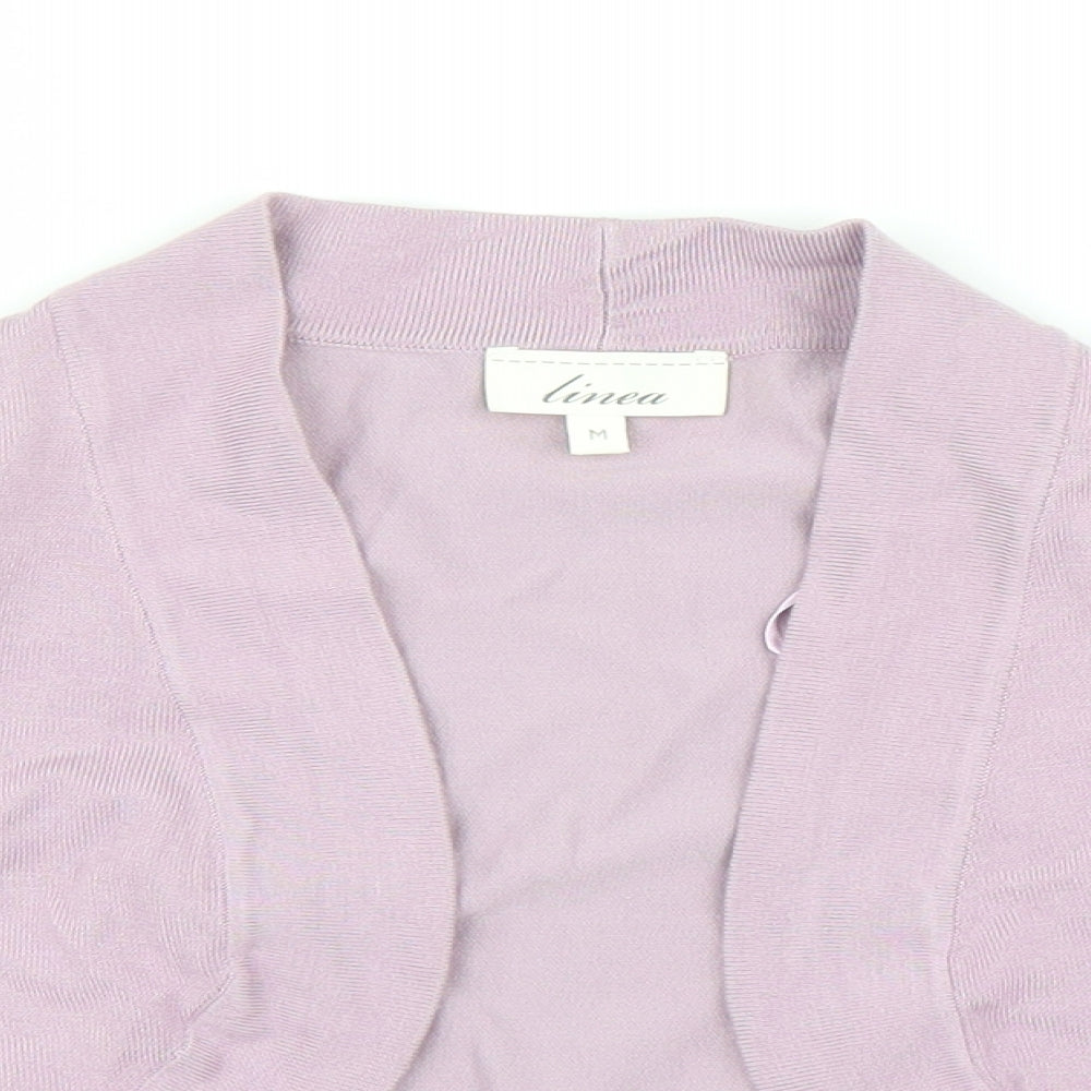 Linea Womens Purple   Cardigan Jumper Size M