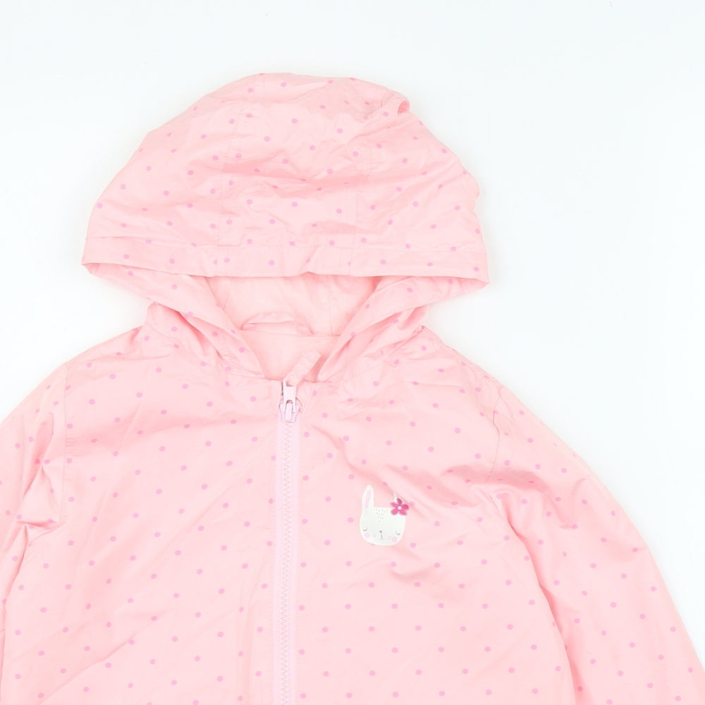 George Girls Pink   Rain Coat Coat Size 5 Years