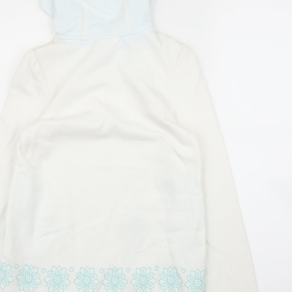 Disney Girls White   Pullover Hoodie Size 9 Years  - Frozen