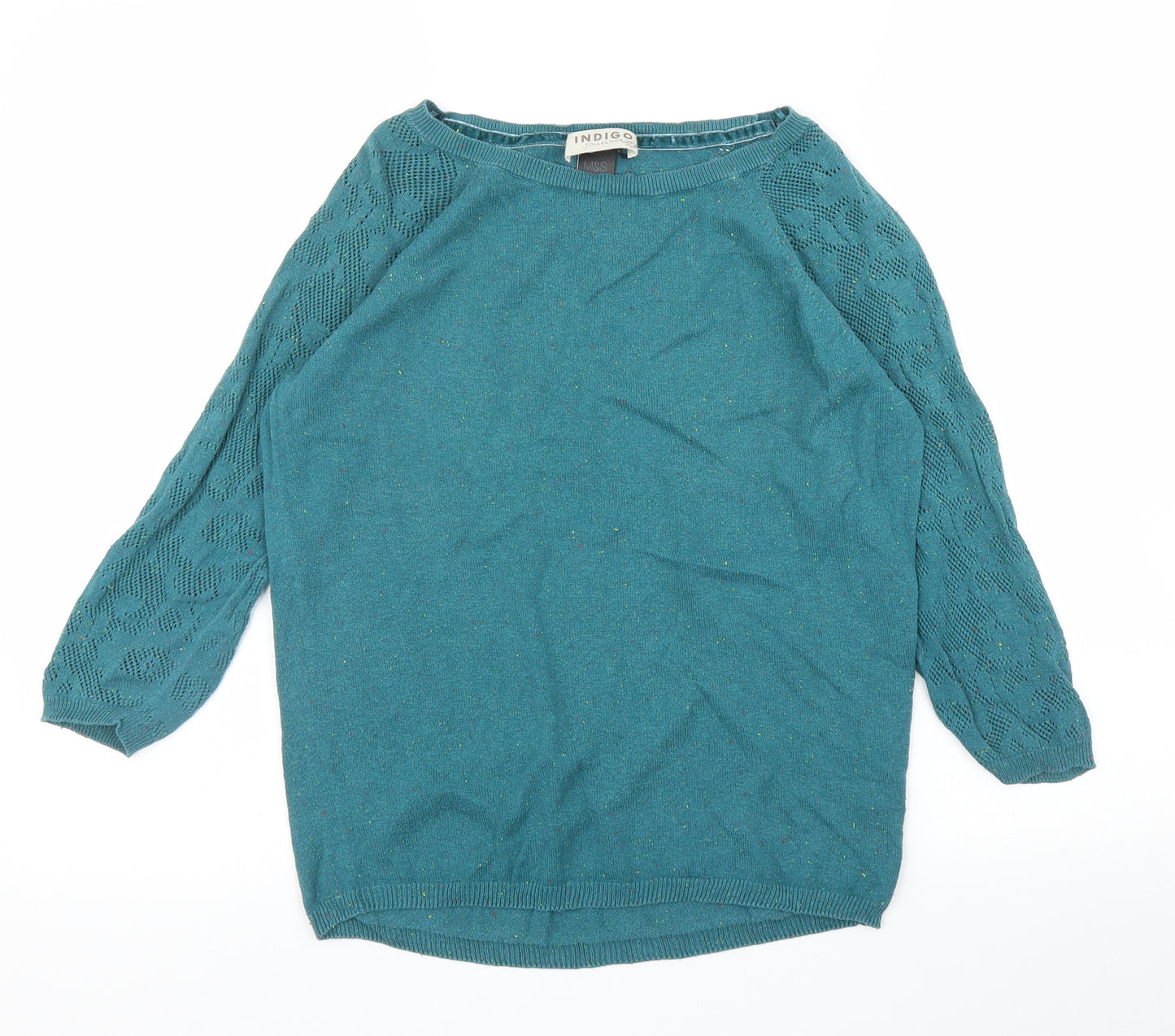 M&S Womens Green   Pullover Jumper Size 10