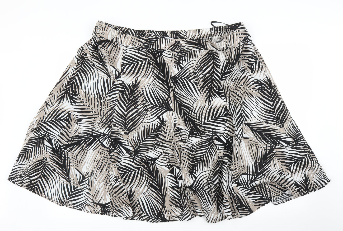 Bonmarché Womens Beige Floral  A-Line Set Size 26