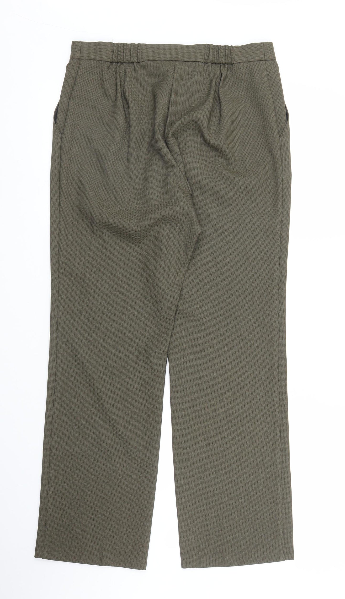 M&S Womens Green   Trousers  Size 10 L26 in