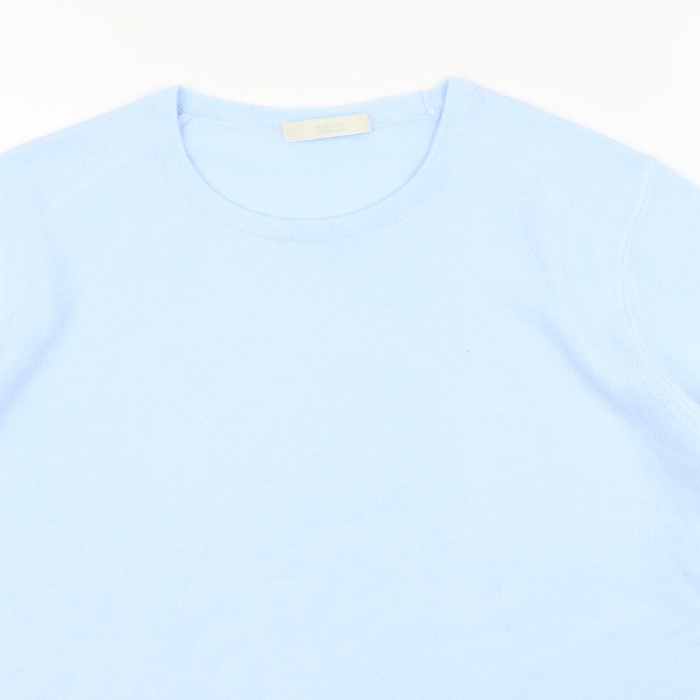 M&S Womens Blue   Basic Blouse Size 16