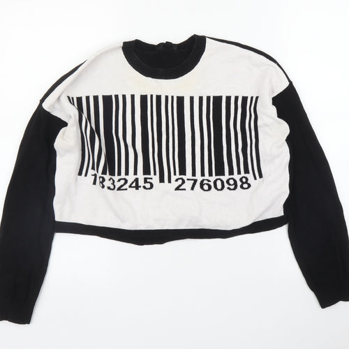 Topshop Womens Black   Pullover Jumper Size 10