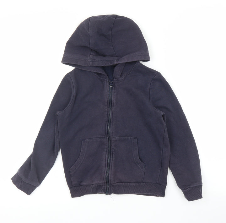 George Boys Blue   Full Zip Hoodie Size 6 Years