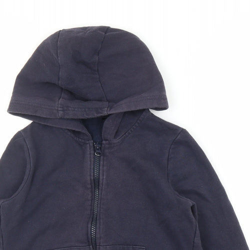 George Boys Blue   Full Zip Hoodie Size 6 Years