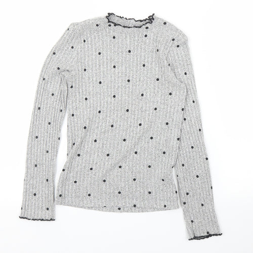 F&F Girls Grey   Pullover Jumper Size 9 Years