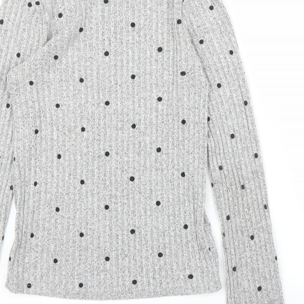 F&F Girls Grey   Pullover Jumper Size 9 Years