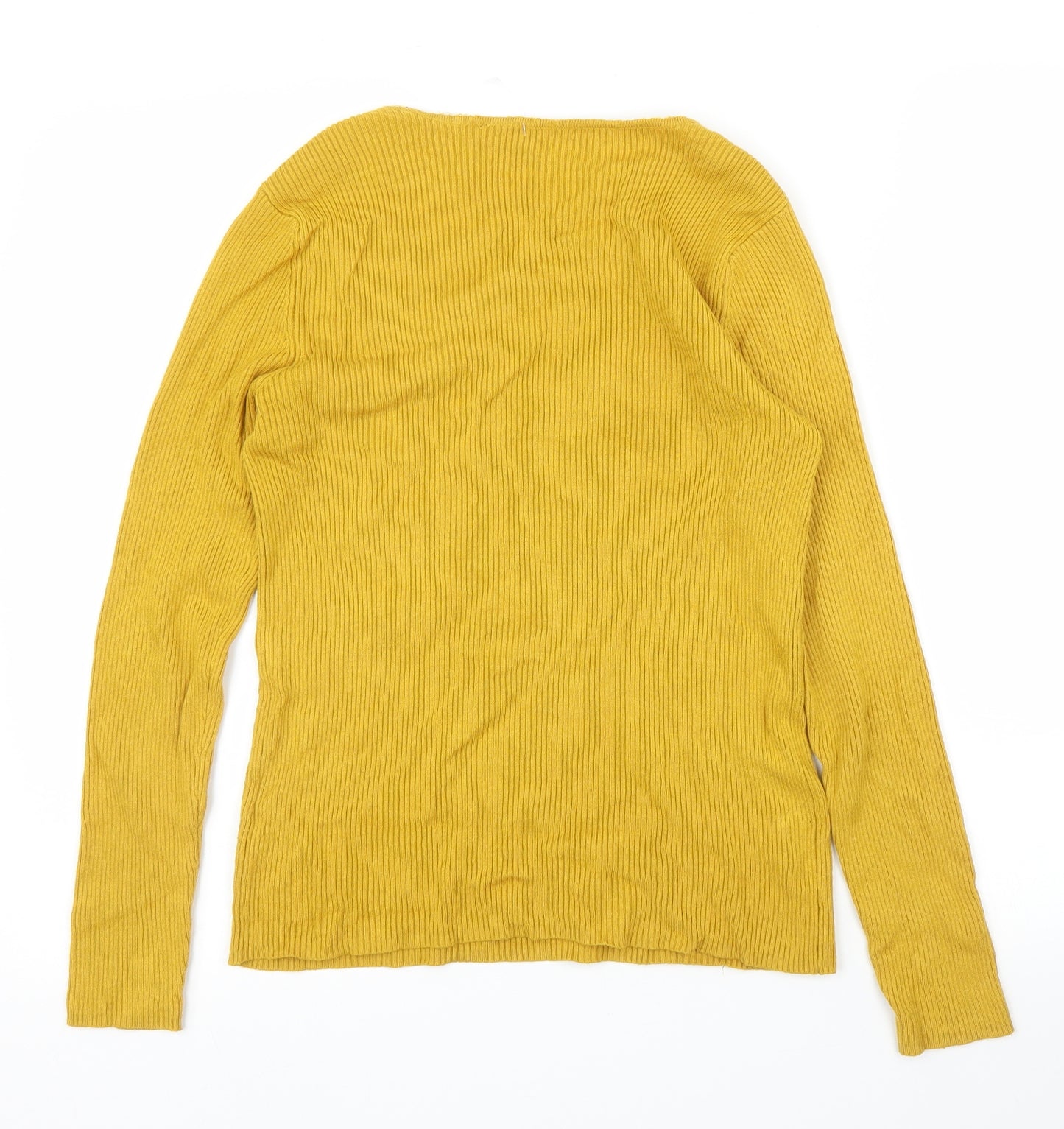 M&S Womens Yellow   Pullover Jumper Size 12