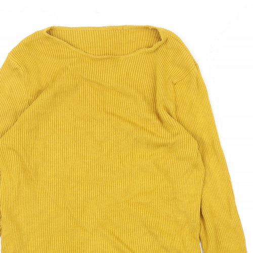 M&S Womens Yellow   Pullover Jumper Size 12