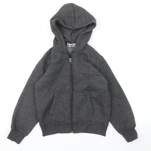 A2Z 4Kids Boys Grey   Full Zip Hoodie Size 7 Years