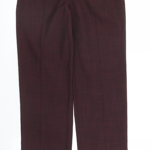 M&S Womens Purple   Trousers  Size 8 L29 in