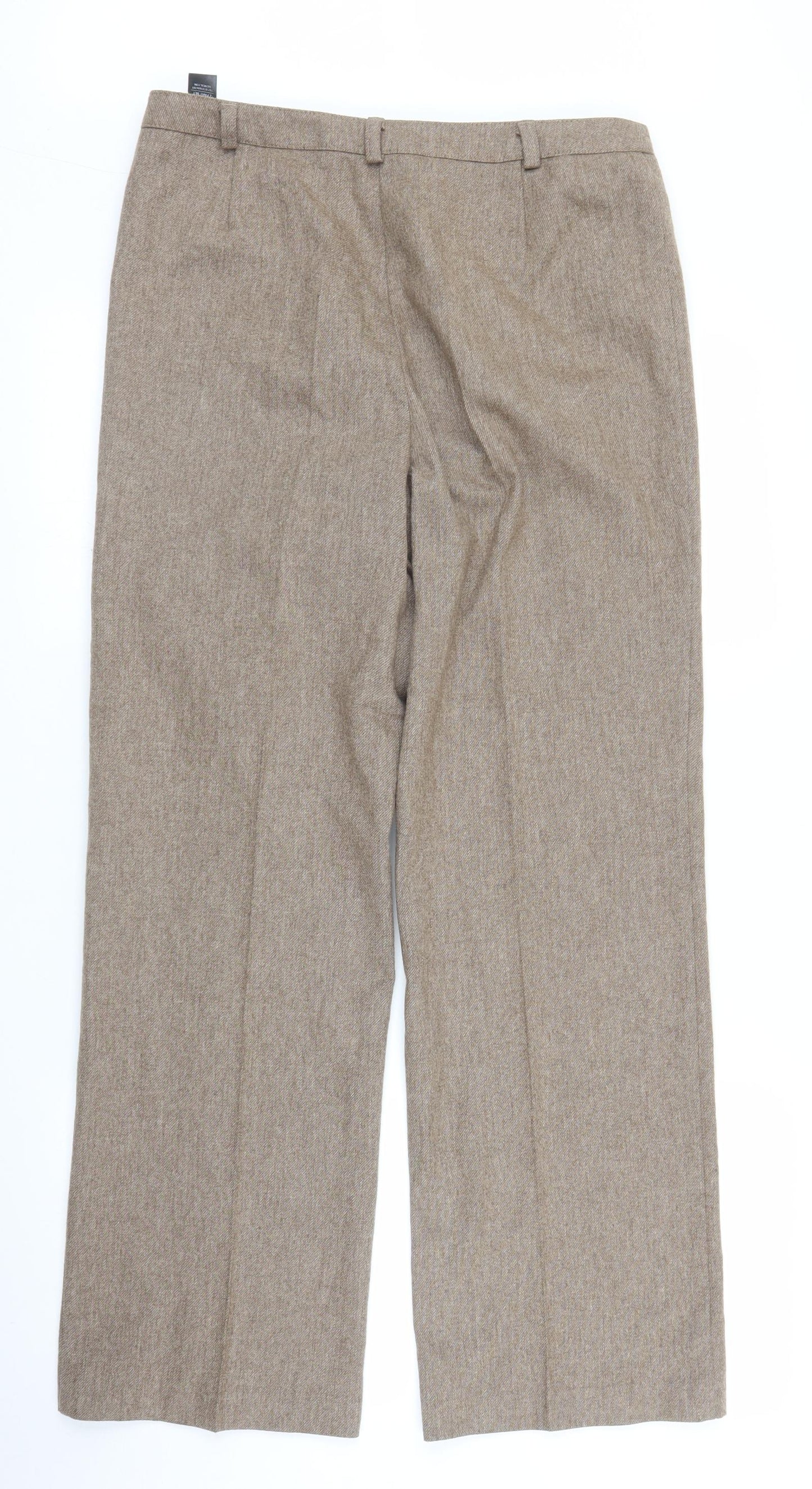 M&S Womens Beige   Trousers  Size 12 L29 in
