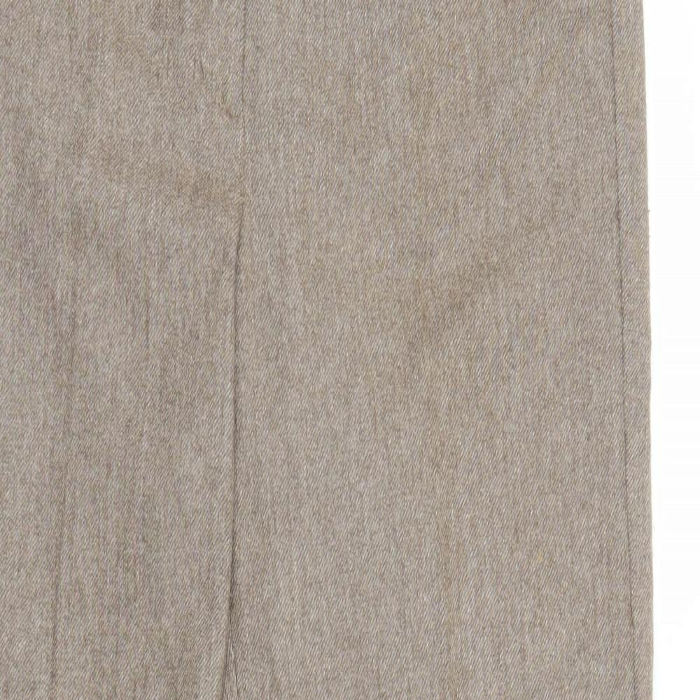 M&S Womens Beige   Trousers  Size 12 L29 in