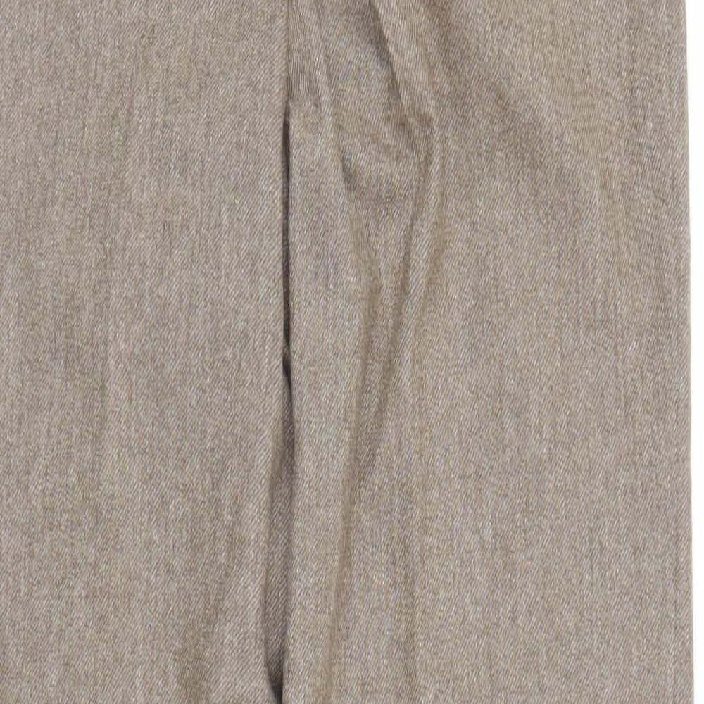 M&S Womens Beige   Trousers  Size 12 L29 in