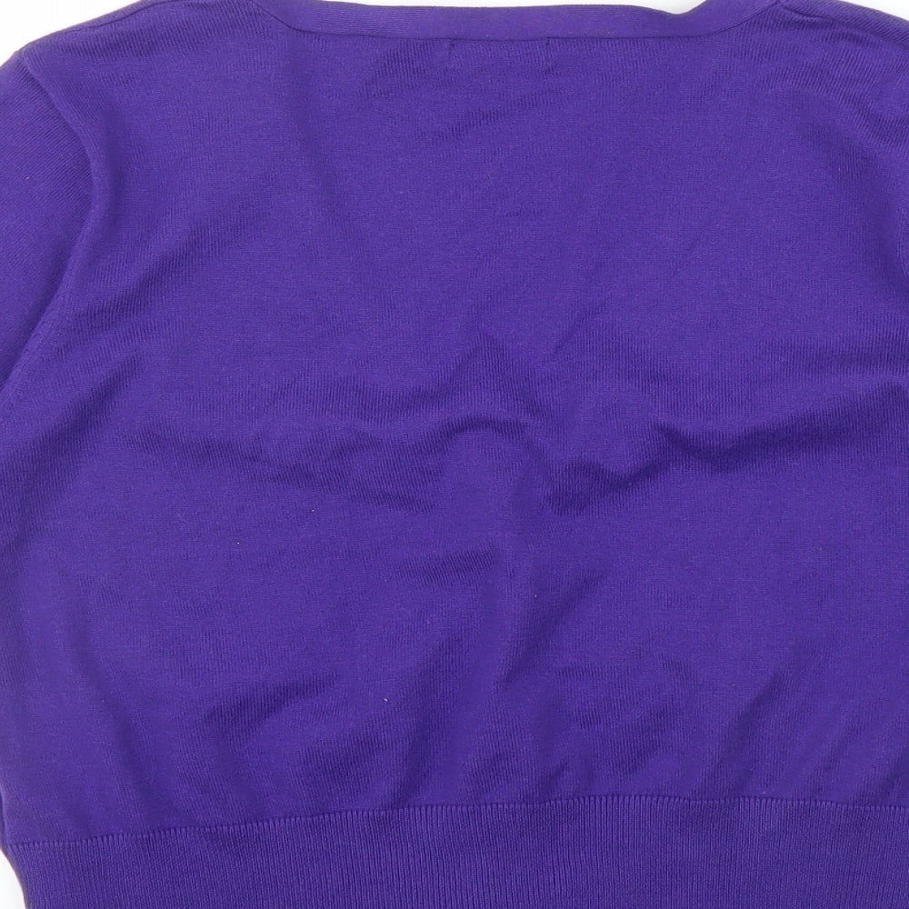 F&F Womens Purple   Cardigan Jumper Size 16