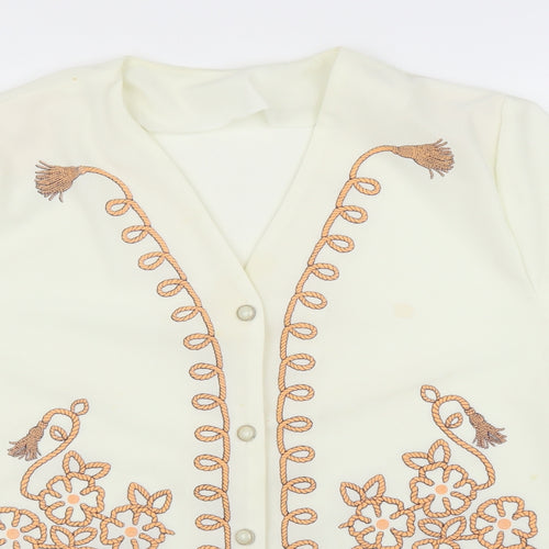 Preworn Womens Beige   Basic Blouse Size XL