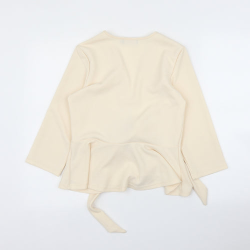 Miss Valley Womens Pink   Wrap Blouse Size M