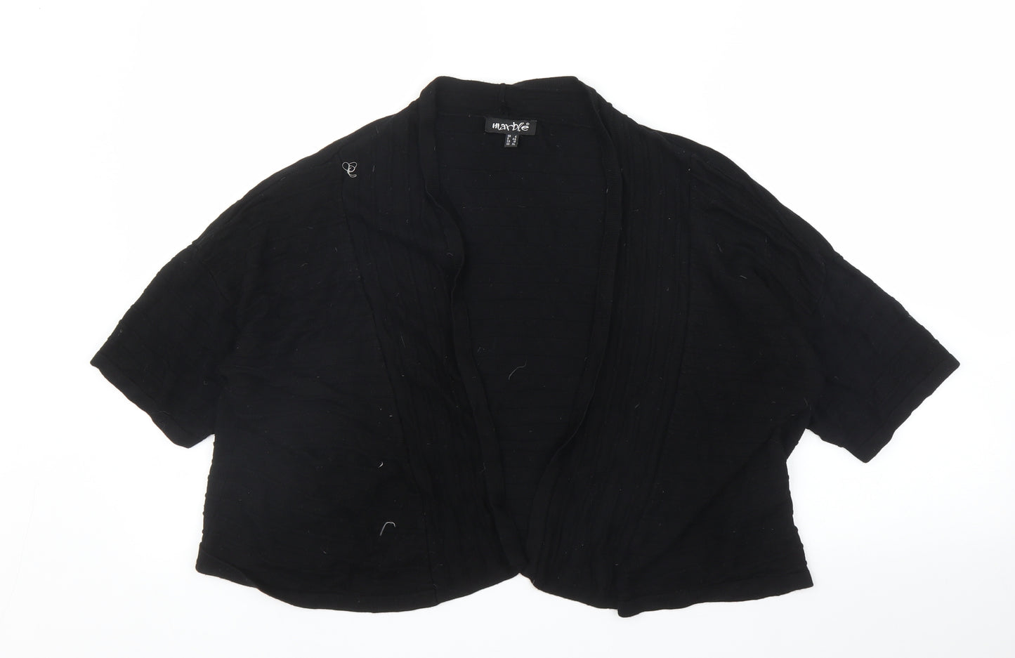 Marble Womens Black   Cardigan Jumper Size 14