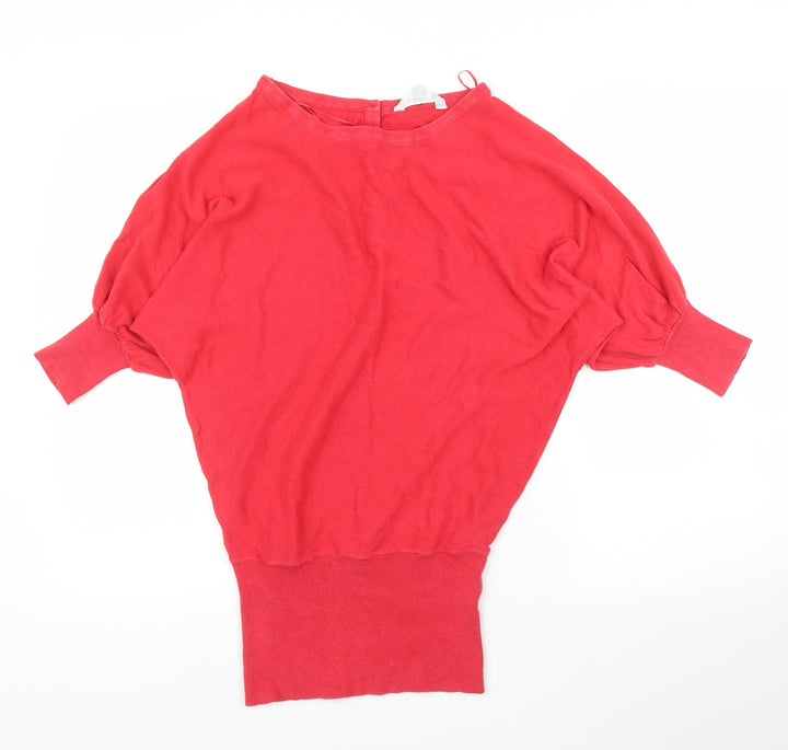 Debenhams Womens Red Pullover Jumper Size 10