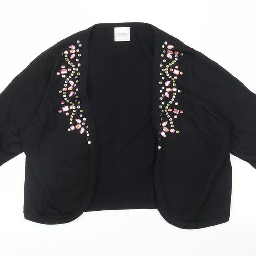 Agenda Womens Black   Cardigan Jumper Size 16