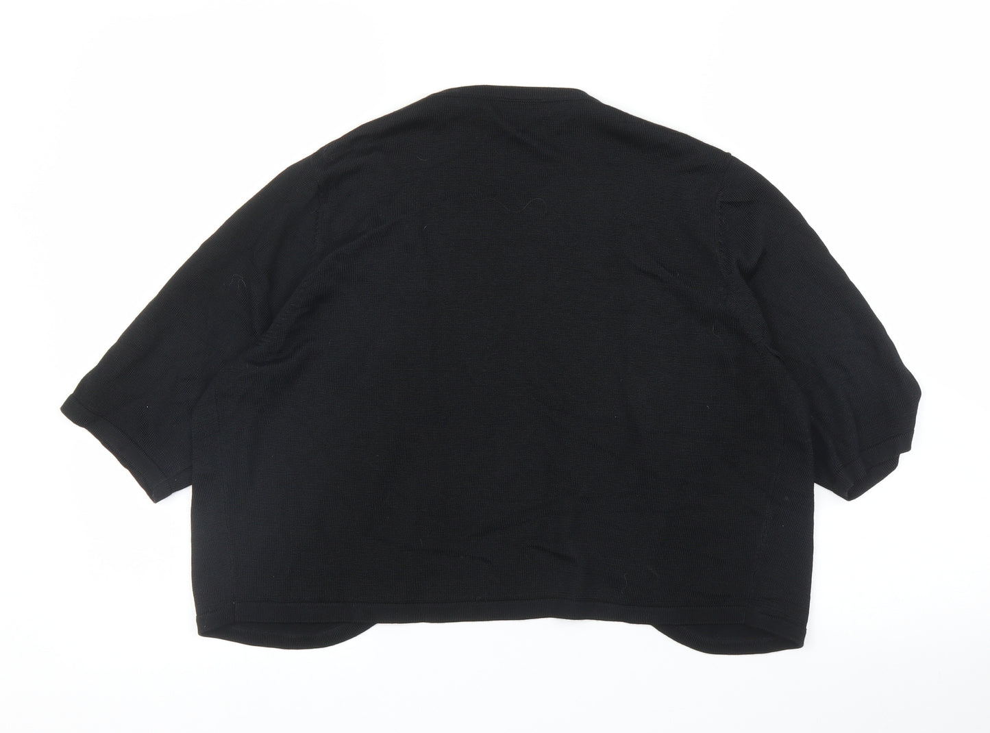 Agenda Womens Black   Cardigan Jumper Size 16