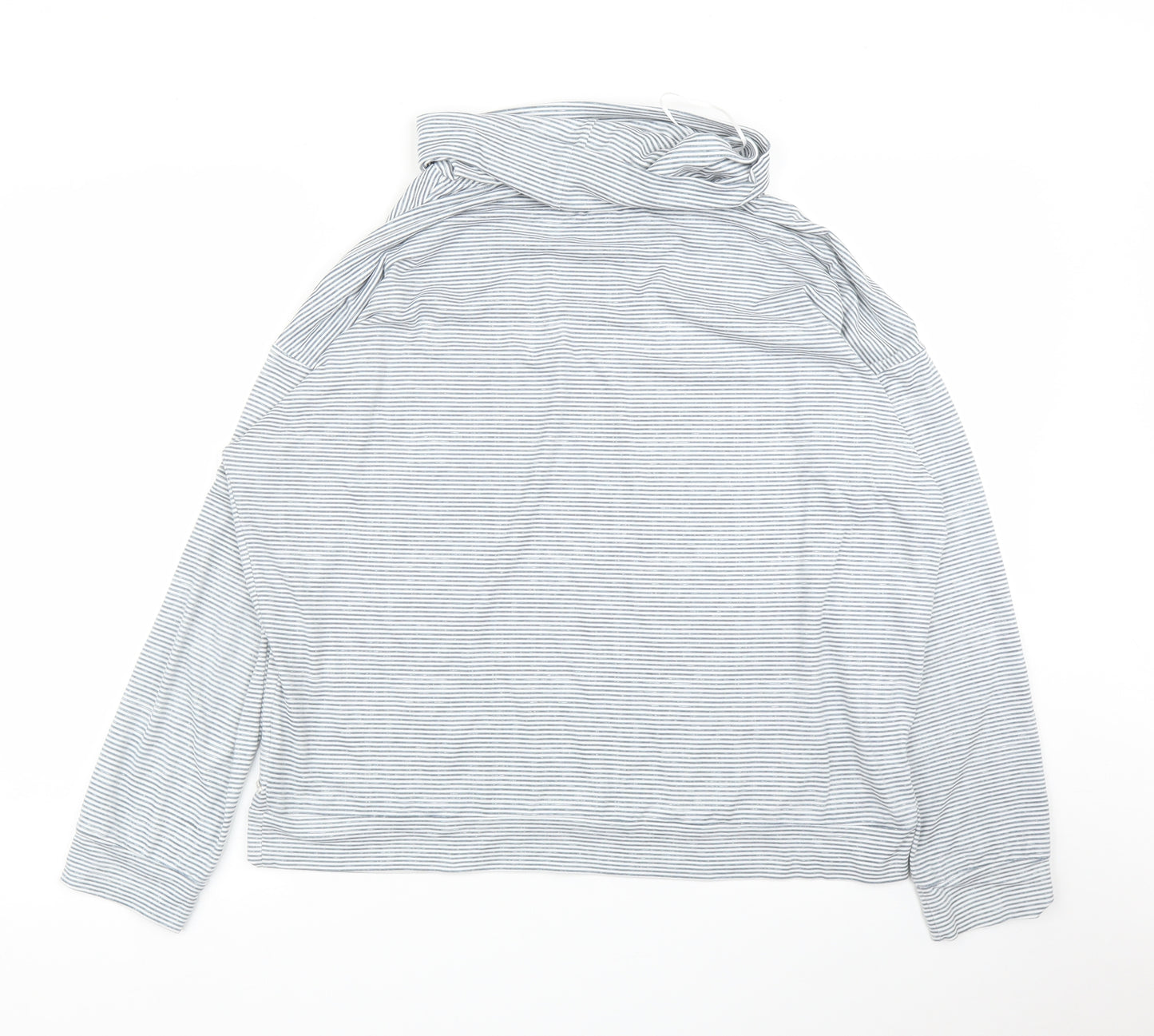TU Womens Grey Striped  Pullover Jumper Size 12