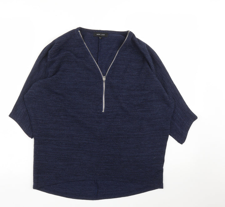 New Look Womens Blue Pullover Jumper Size S