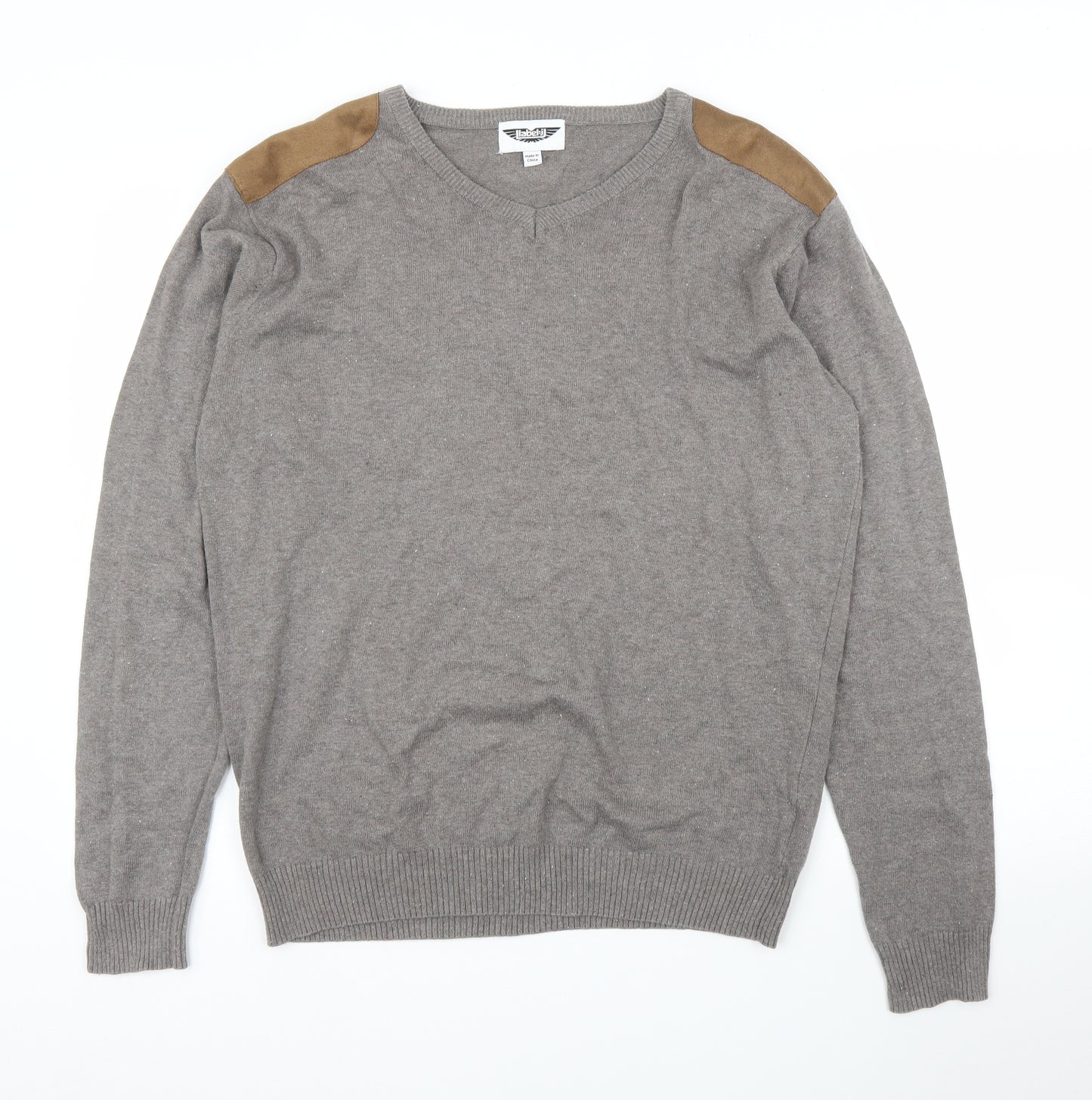 Label J Mens Brown   Pullover Jumper Size M