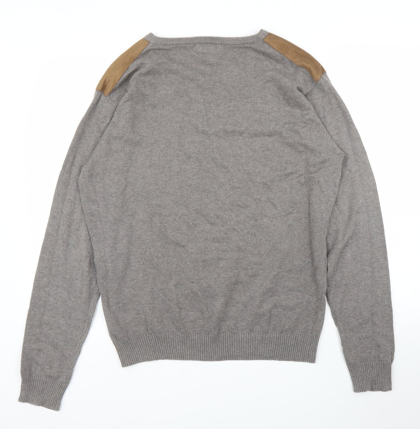 Label J Mens Brown   Pullover Jumper Size M