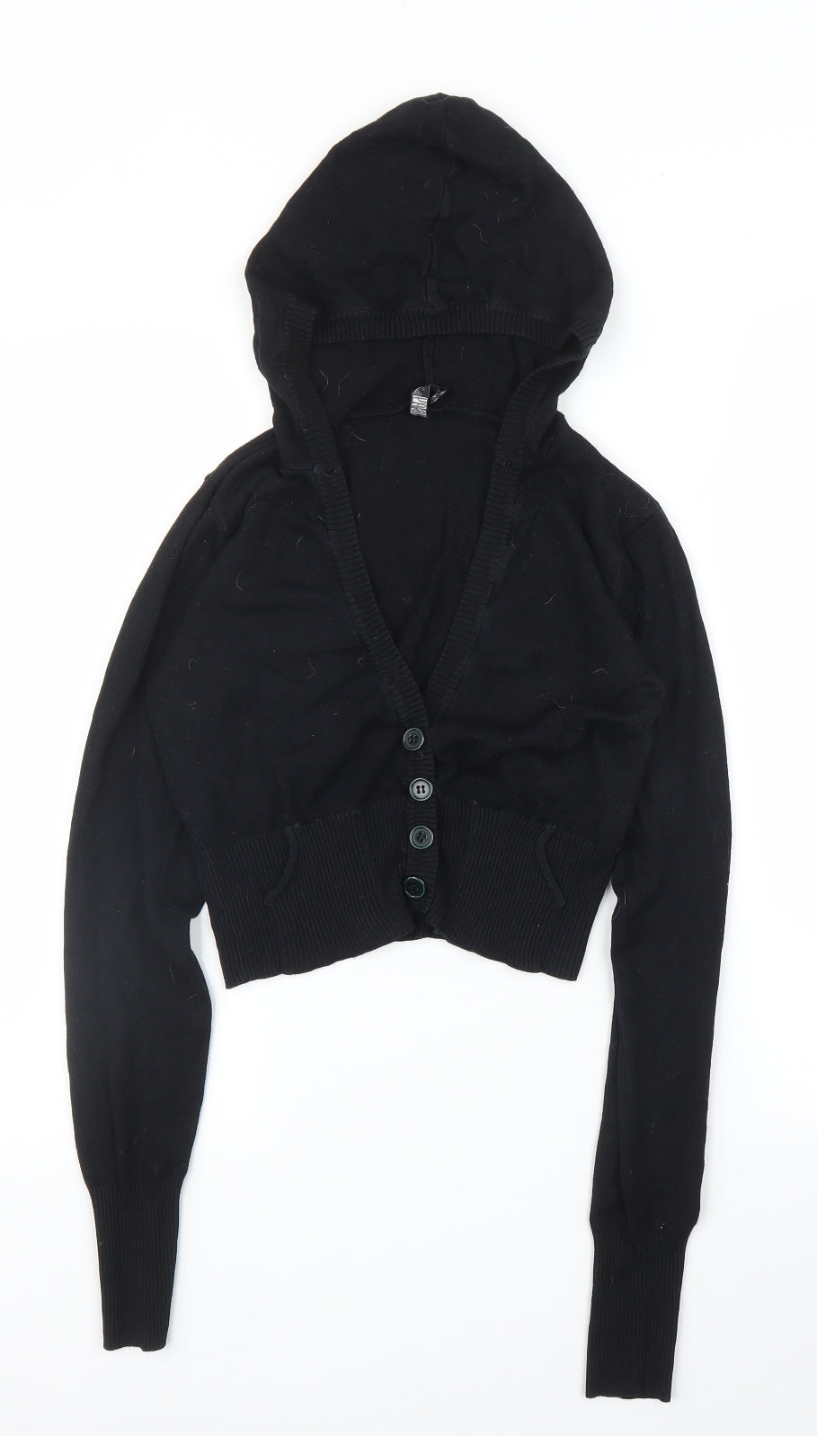 Bay Womens Black   Cardigan Hoodie Size 10