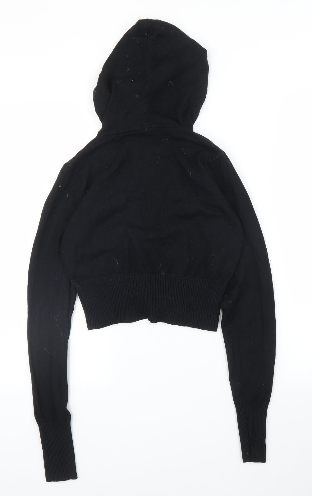 Bay Womens Black   Cardigan Hoodie Size 10