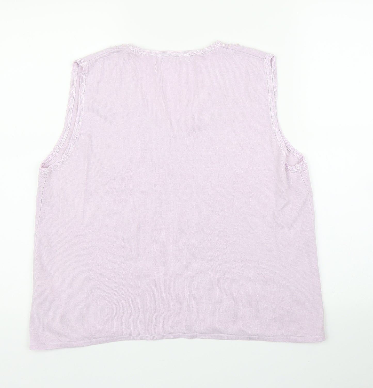 Alibi Knits Womens Purple   Vest Jumper Size 18