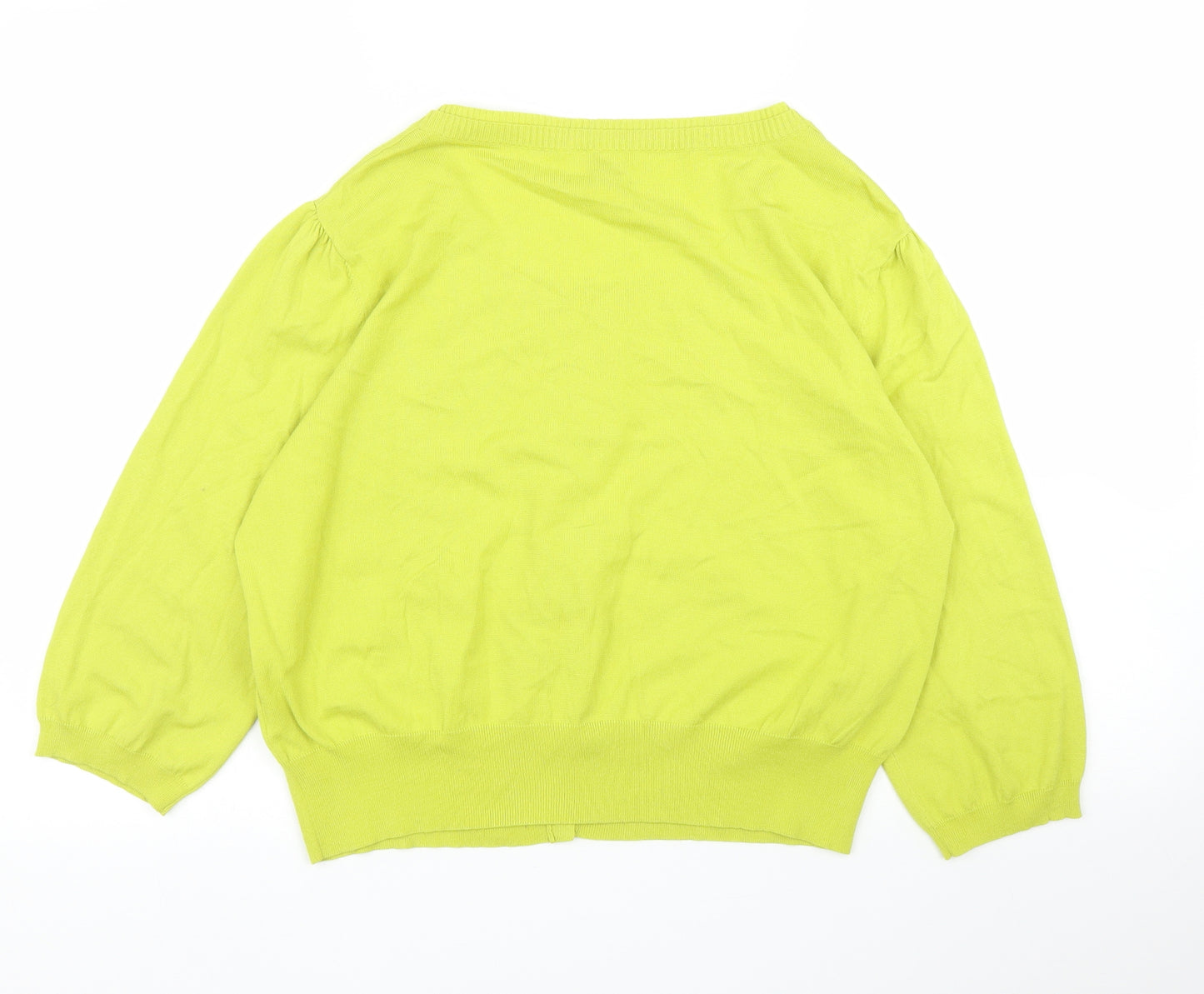 Kaliko Womens Yellow   Cardigan Jumper Size 20