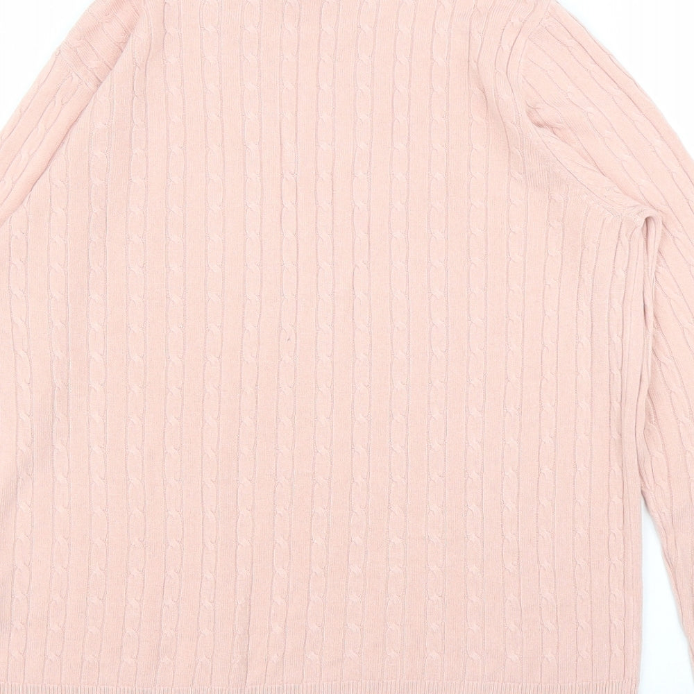 M&S Womens Pink   Pullover Jumper Size 12