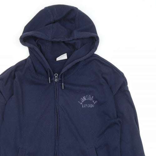 Lonsdale Womens Blue   Full Zip Hoodie Size 10