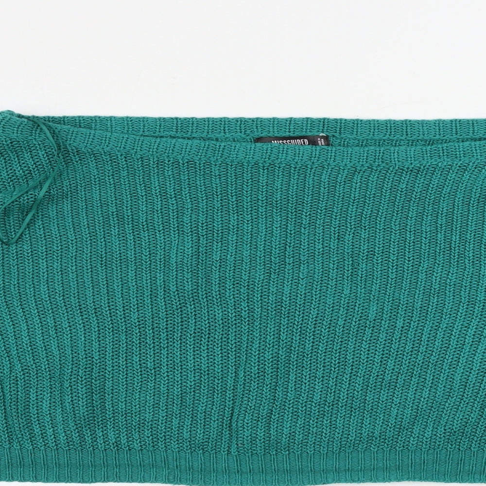 Missguided  Womens Green   Pullover Jumper Size M