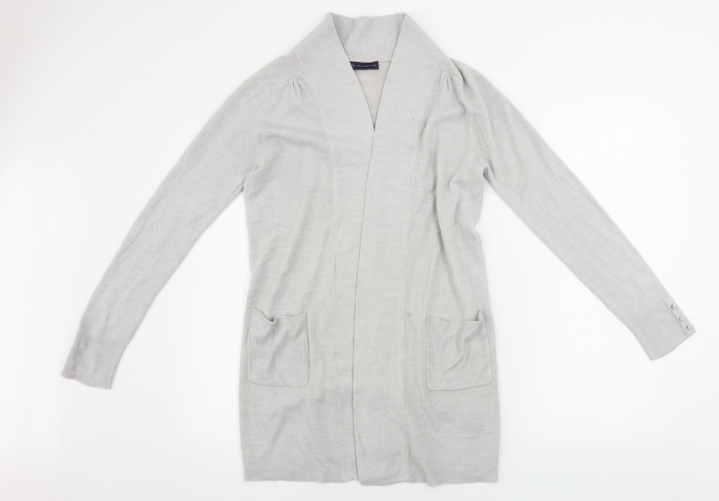Marks and Spencer  Womens Grey   Cardigan Jumper Size 8